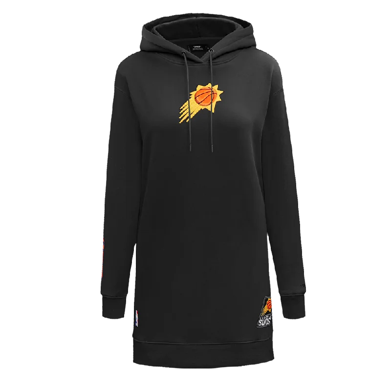 NBA PHOENIX SUNS CLASSIC WOMEN'S FLC HOODIE DRESS (BLACK)