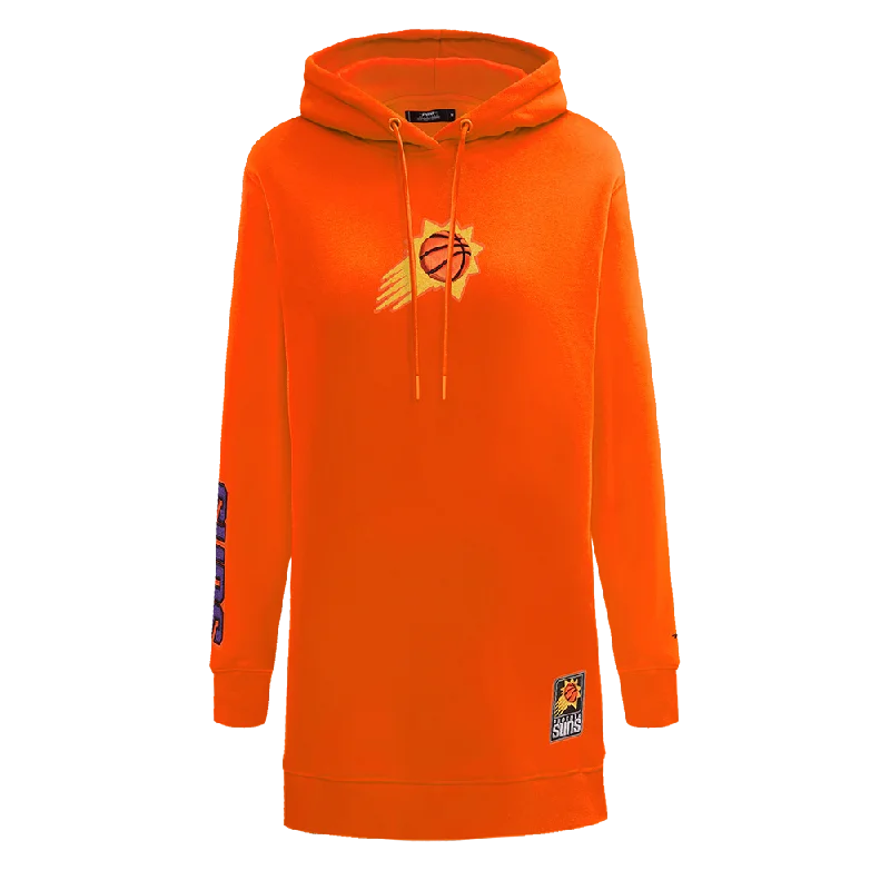 NBA PHOENIX SUNS CLASSIC WOMEN'S FLC HOODIE DRESS (ORANGE)