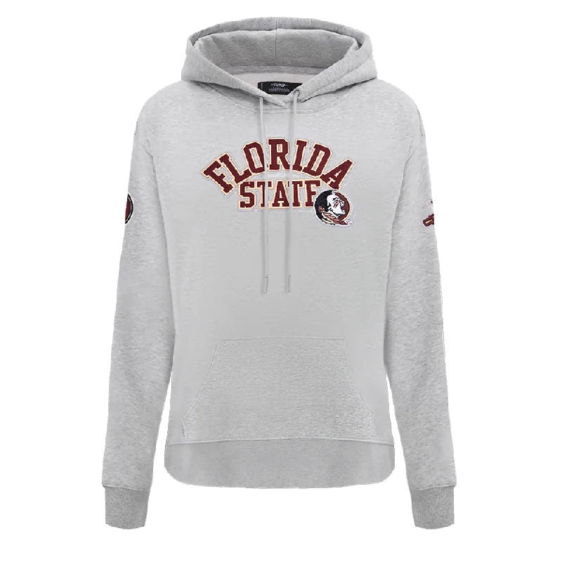 FLORIDA STATE UNIVERSITY CLASSIC WOMEN'S FLC PO HOODIE (HEATHER GREY)