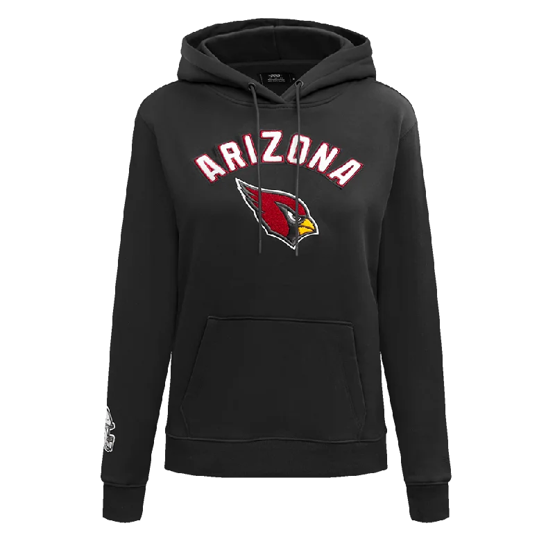 NFL ARIZONA CARDINALS CLASSIC WOMEN'S FLC PO HOODIE (BLACK)