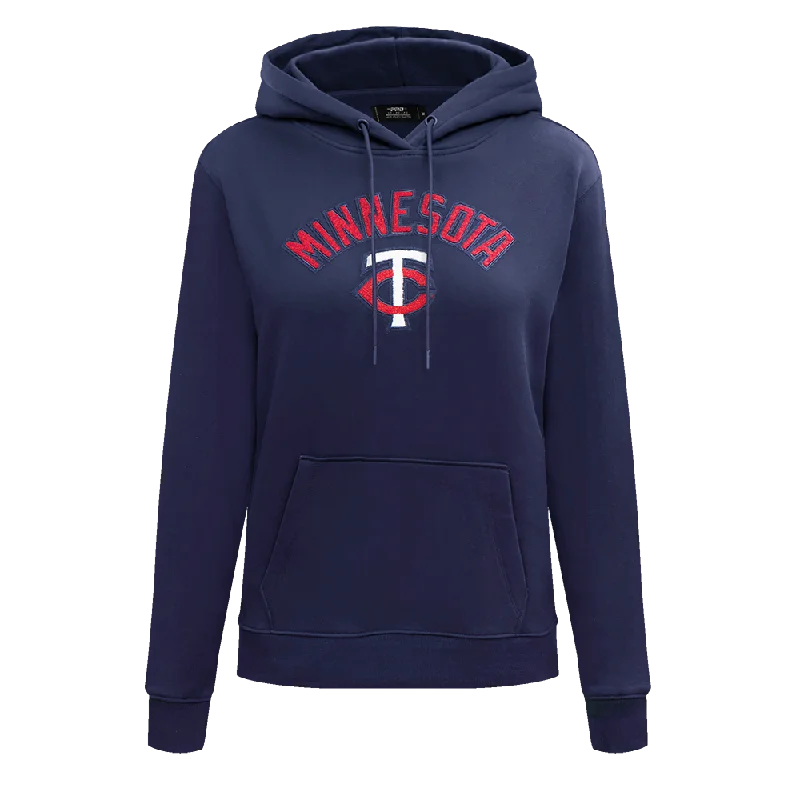 MLB MINNESOTA TWINS CLASSIC WOMEN'S FLC PO HOODIE (MIDNIGHT NAVY)