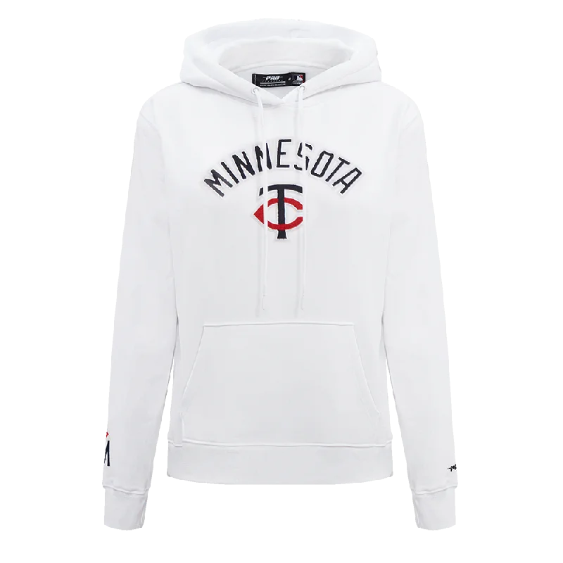 MLB MINNESOTA TWINS CLASSIC WOMEN'S FLC PO HOODIE (WHITE)