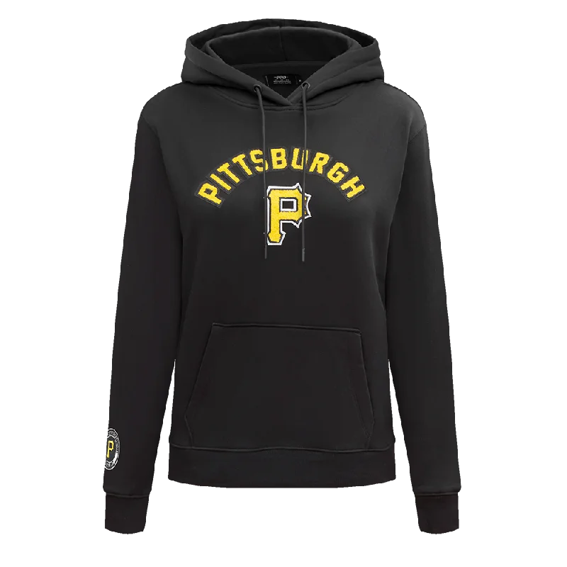 MLB PITTSBURG PIRATES CLASSIC WOMEN'S FLC PO HOODIE (BLACK)