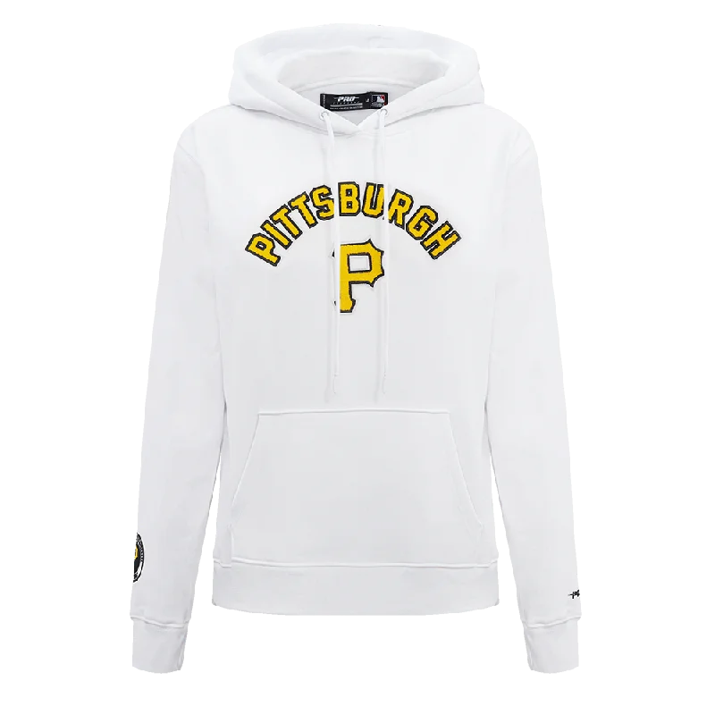 MLB PITTSBURG PIRATES CLASSIC WOMEN'S FLC PO HOODIE (WHITE)