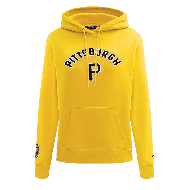 MLB PITTSBURG PIRATES CLASSIC WOMEN'S FLC PO HOODIE (YELLOW)