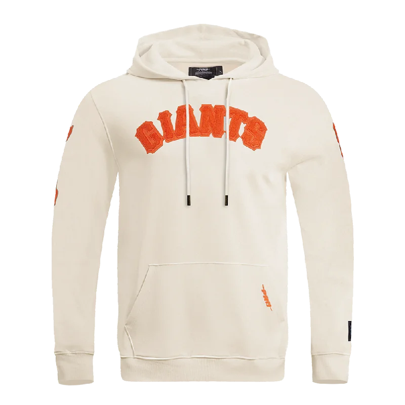 MLB SAN FRANCISCO GIANTS TRIPLE TONAL MEN'S DK PO HOODIE (EGGSHELL)