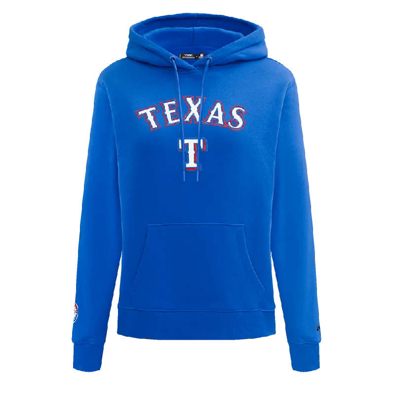 MLB TEXAS RANGERS CLASSIC WOMEN'S FLC PO HOODIE (ROYAL BLUE)