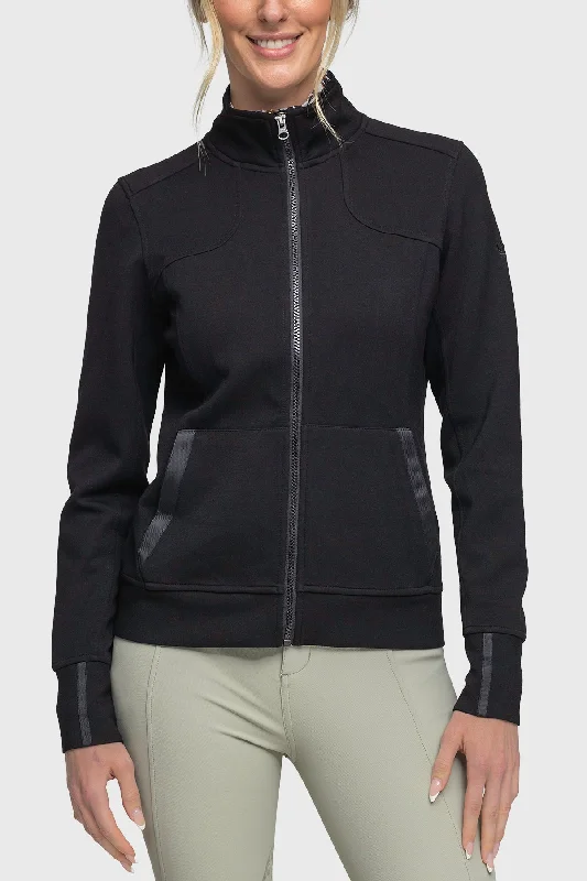 Black Scuba Full Zip Jacket