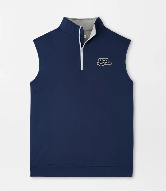 Peter Millar Galway Stretch Loop Terry Quarter-Zip Vest