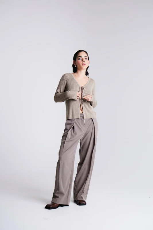 Saria Pleated Trousers (Fungi)