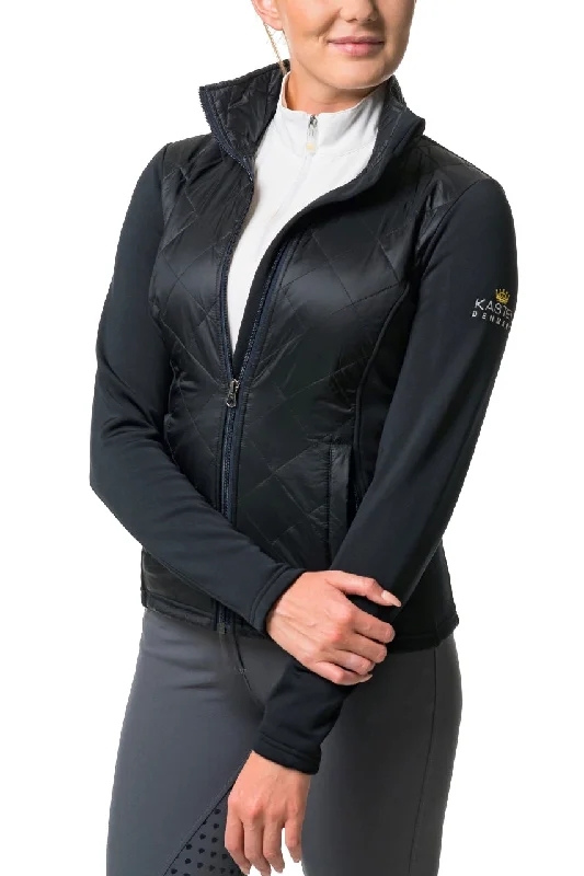 Slim Fit, Black Quilted Front Jacket - Final Sale