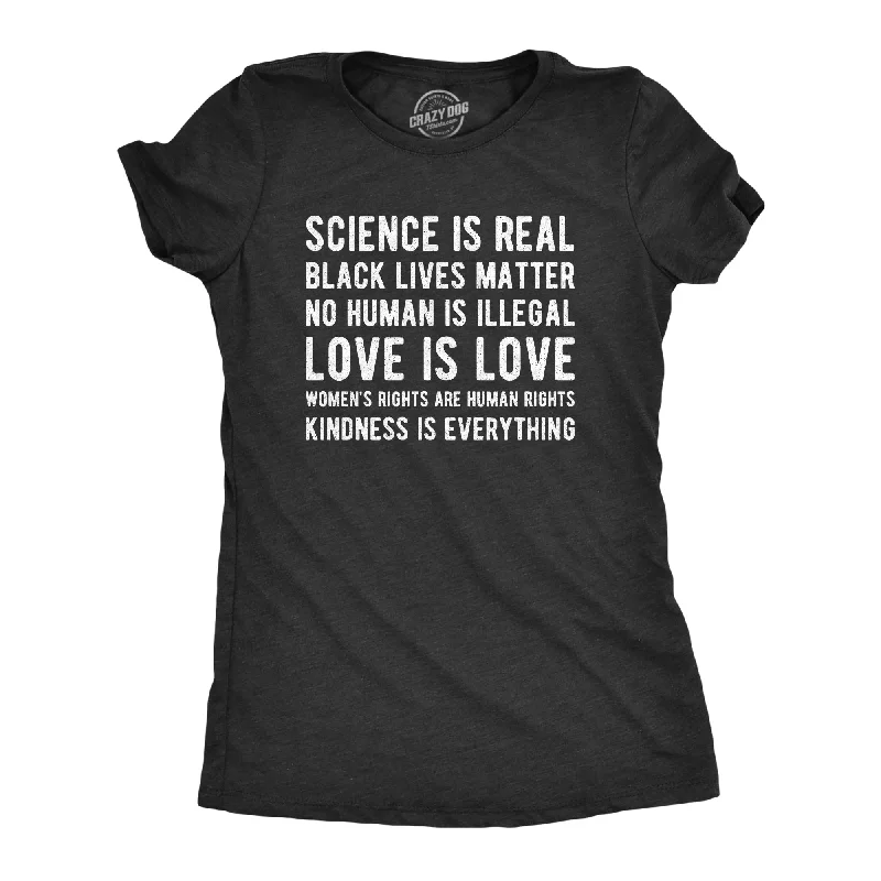 Science Is Real Black Lives Matter Women's T Shirt