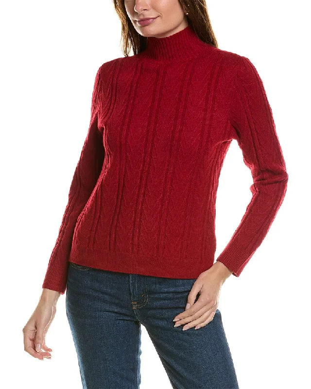 Anne Klein Chevron Stitch Sweater