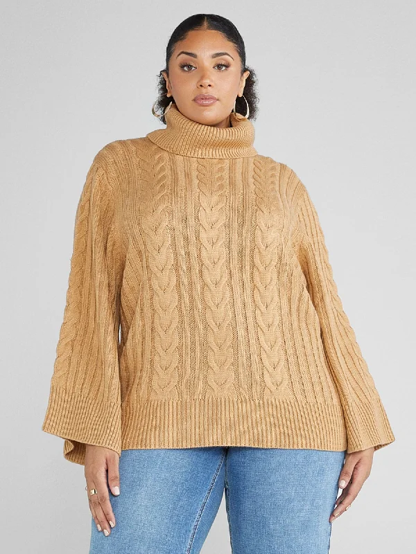 Erin Bell Sleeve Turtleneck Sweater