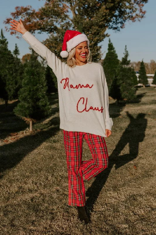 Mama Claus Tinsel Sweater