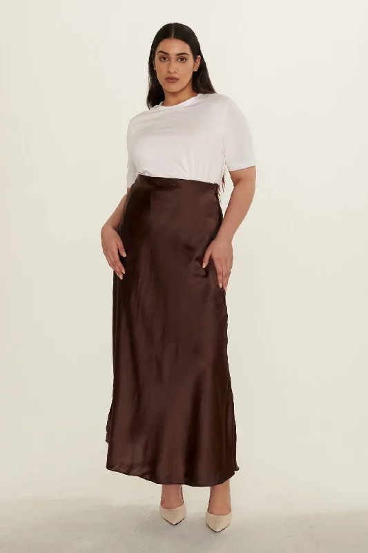 LONG BIAS CUT SKIRT