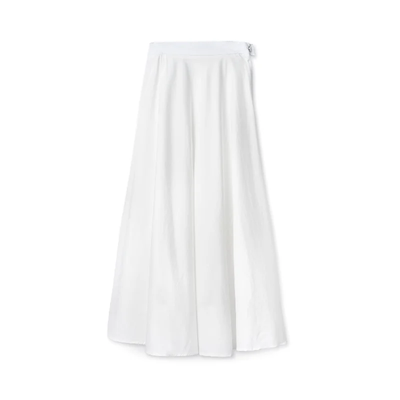 Signature Summer Circle Midi Skirt IN:White