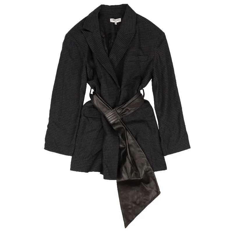 Opening Ceremony Belted Oversized Blazer - Navy