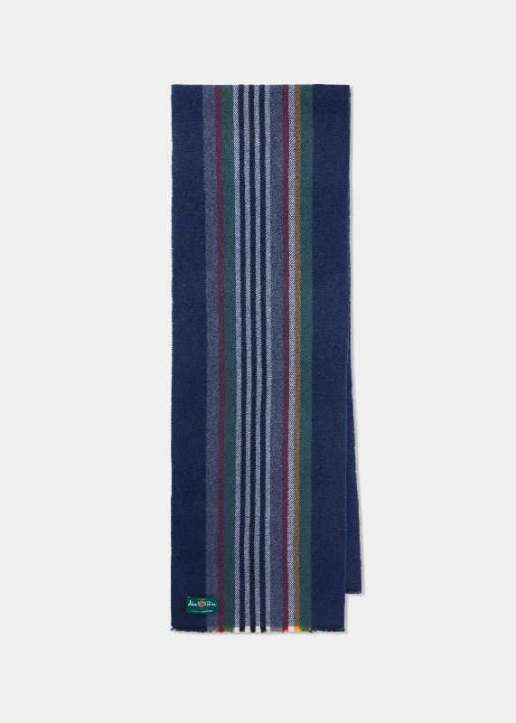 Trimdon Cashmere Scarf In Indigo