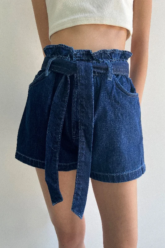 JEAN PAPERBAG SHORT